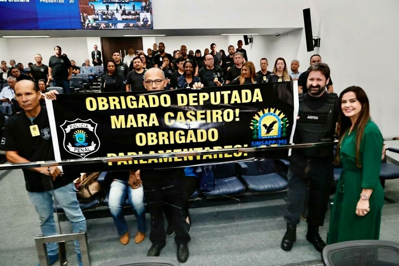 Imagem de compartilhamento para o artigo Mara Caseiro destaca reivindicações da Polícia Penal de Mato Grosso do Sul da MS Todo dia